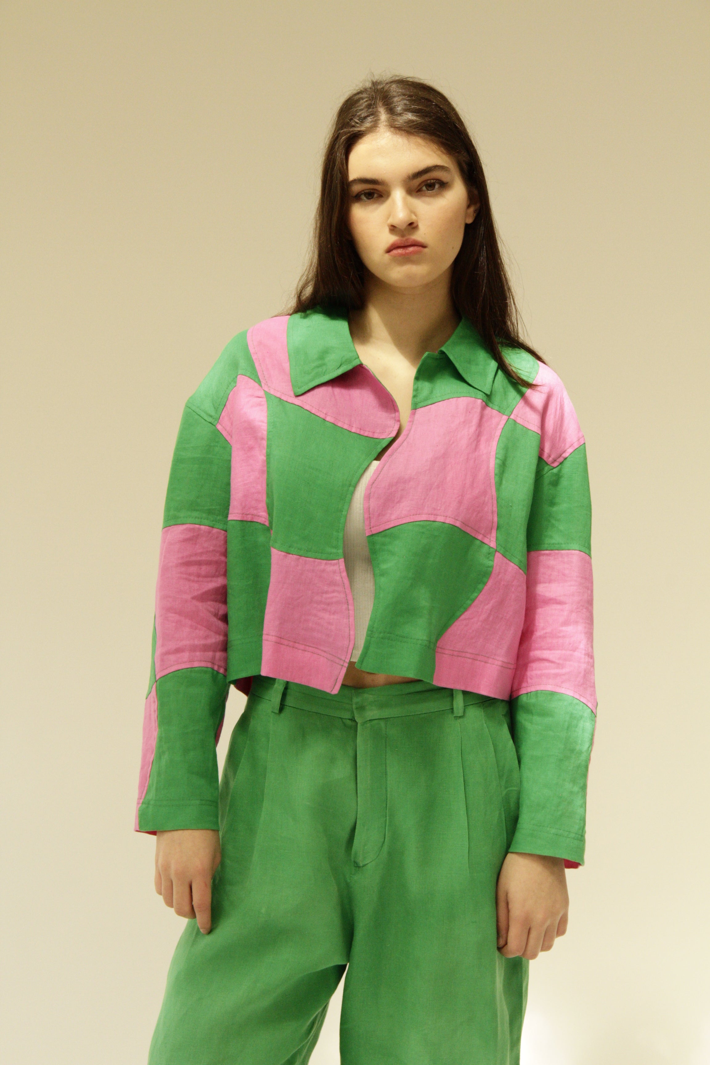 Nights Pink & Green Jacket Hera Studio Nights Pink & Green Jacket Hera Studio